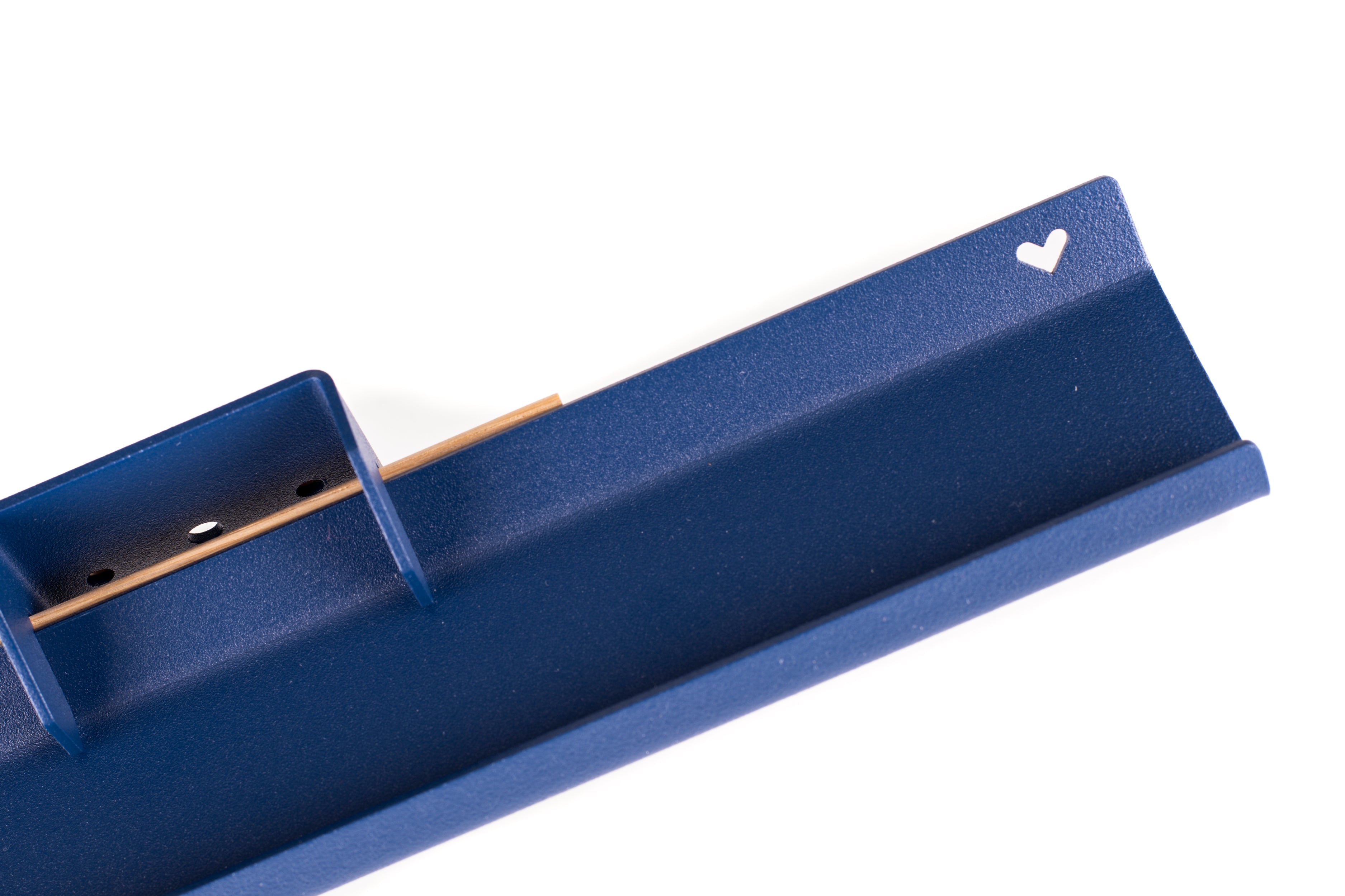 Wandplank blauw met hartje 