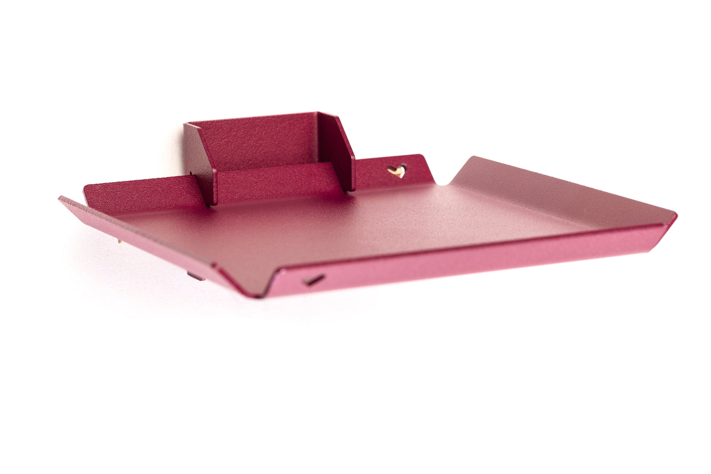 Studio Mippe tray small met wandbeugel in bordeaux paars magenta