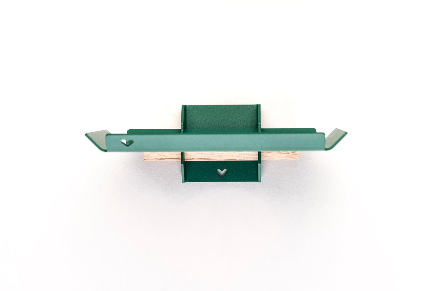 Studio Mippe tray small met wandbeugel in groen vooraanzicht 